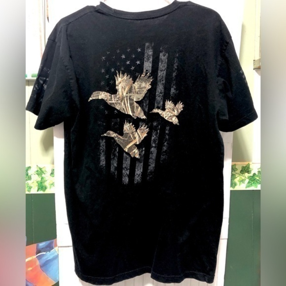 🧧Grunt Style x Realtree Edge black cotton camouflage T-shirt